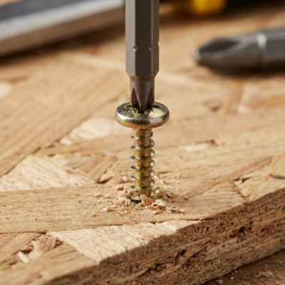 20 vis aggloméré tête ronde pozidriv Diall Ø4 x 16 mm