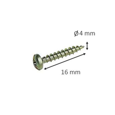 20 vis aggloméré tête ronde pozidriv Diall Ø4 x 16 mm
