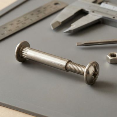20 vis de liaison acier nickelé Diall Ø5 mm x L.35 mm