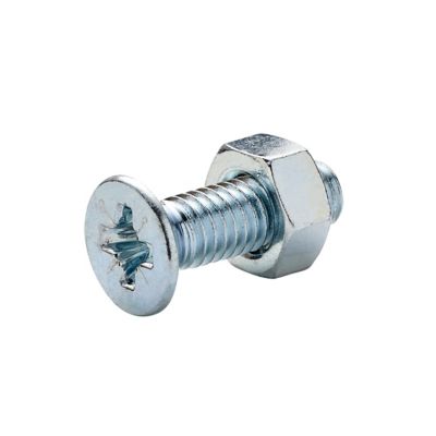 20 vis métaux tête fraisée acier zingué 6 x 20 mm