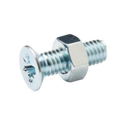 20 vis métaux tête fraisée acier zingué 6 x 20 mm