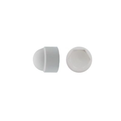 200 Cache-Ecrous Blanc Clé de 8 - M5 mm - Polyamide - D-Work