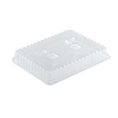 200 Couvercles pour Plateaux Repas 5 compartiments 297 x 231 x 50 mm en OPS - D-Work