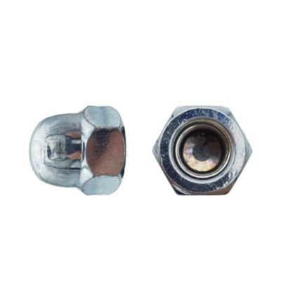 200 Ecrous Borgnes M4 mm - DIN 1587 - Zingué blanc - D-Work