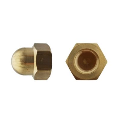 200 Ecrous Borgnes M8 mm - DIN 1587 - Laiton - D-Work