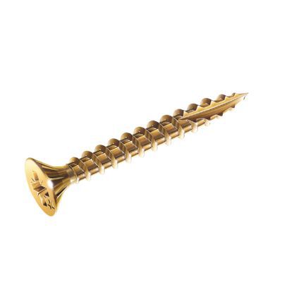 200 vis à bois aggloméré tête fraisée pozidriv acier bichromaté Rocket Ø4 x 25mm
