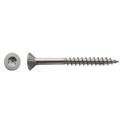 200 Vis Bois Tête Fraisée Torx T20 F/Partiel 4 x 25 mm - Inox A2 - D-Work