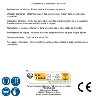 200 Vis Bois Tête Fraisée Torx T20 F/Partiel 4 x 25 mm - Inox A2 - D-Work