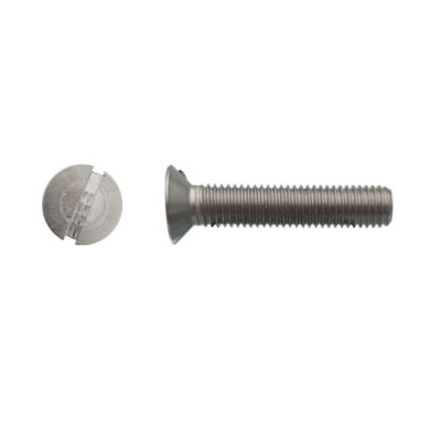 200 Vis Métaux Tête Fraisée Fendue 6 x 40 mm - DIN 963 - Inox A4 - D-Work