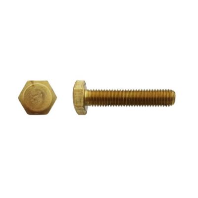 200 Vis Métaux Tête Hexagonale F/Total 4 x 20 mm - DIN 933 - Laiton - D-Work