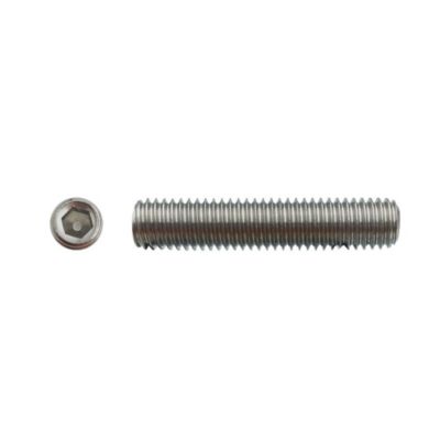 200 Vis Sans Tête 6 Pans Creux à Bout Plat STHC 3 x 12 mm - DIN 913 - Inox A2 - D-Work