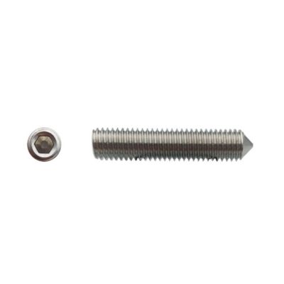 200 Vis Sans Tête 6 Pans Creux à Bout Pointeau STHC 4 x 10 mm - DIN 914 - Inox A2 - D-Work