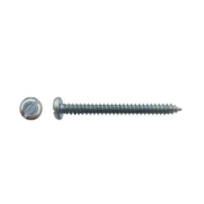 2000 Vis à Tôle Tête Cylindrique Fendue 2.9 x 19 mm - DIN 7971 - Zingué blanc - D-Work