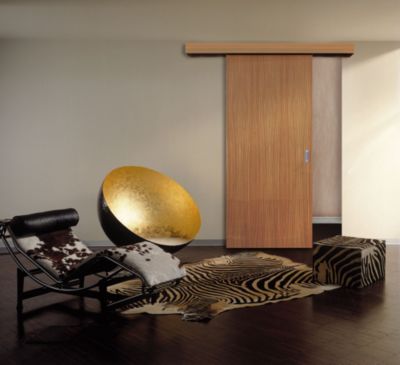 Système pour pose en applique porte bois ou verre