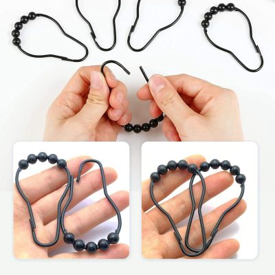 Anneaux De Rideau De Douche, Anneaux De Suspension De Rideau, Lot De 20 Anneaux De Rideau En Métal Avec Clips Anneaux De Draperie Décoratifs En Métal Avec Clips Solides, 3,5 Mm X 25 Mm ( Color : 4.0mm