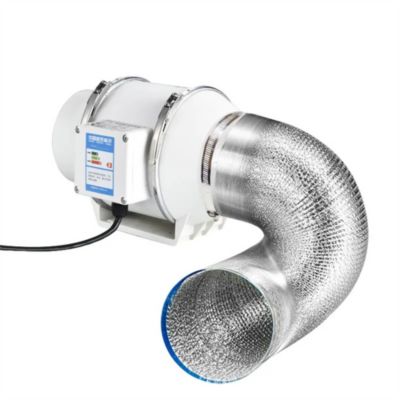 230mm Extracteur d'air 540m cubes par heure 75W,2500RPM,Comprend un tube de 3M,Ventilateur d'extraction à fort débit d'air,6inch