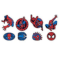 24 mini éléments en mousse Spiderman