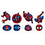 24 mini éléments en mousse Spiderman