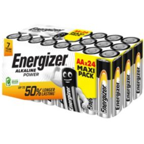 24 Piles alcalines AA LR6 Power Energizer