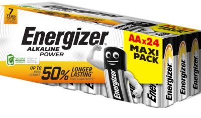 24 Piles alcalines AA LR6 Power Energizer