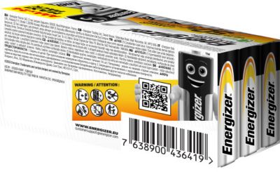 24 Piles alcalines AAA LR3 Power Energizer