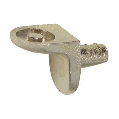 24 taquets à enfoncer équerre métal nickelé ø5 mm