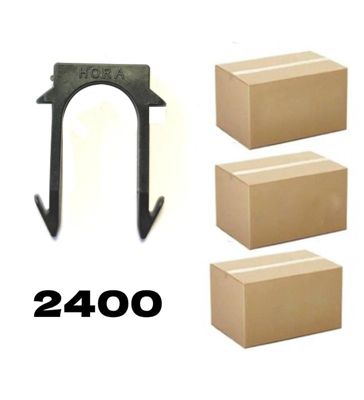 2400 Agrafes tube PER pour plancher chauffant cavalier 40mm Hydro pontet