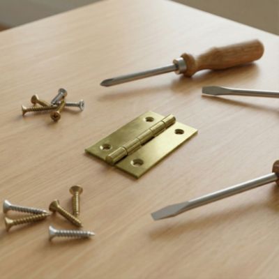 25 charnières acier laitonné Diall 35 x 22 mm