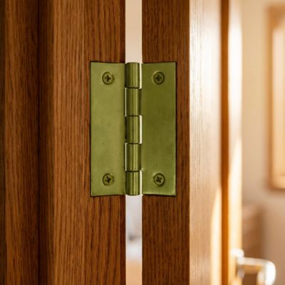 25 charnières acier laitonné Diall 35 x 22 mm