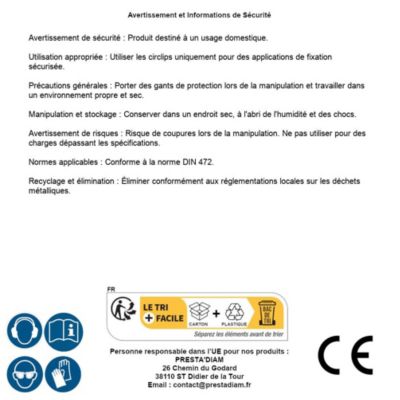 25 Circlips Extérieurs D. 30 mm - DIN 471 - Inox A2 - D-Work