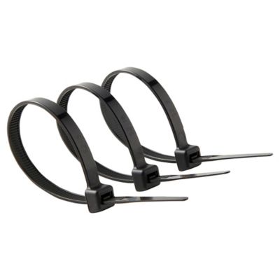 25 colliers de serrage en nylon Diall 6 x 175 mm noir