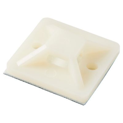 25 embases adhésives Diall 25 x 25 mm transparent