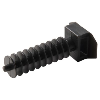 25 embases de fixation sur maçonnerie Diall pour collier de serrage 9 mm noir