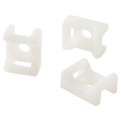 25 mini embase à visser Diall pour cavaliers de serrage de 9 mm transparent