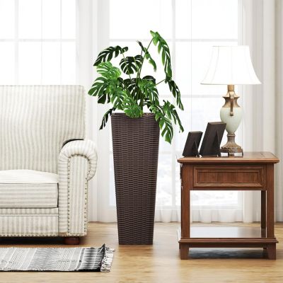 2PCS Pot de Fleur Exterieur Carrés,Cache Pot Plante Interieur en ...