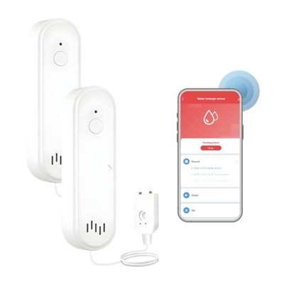2x détecteurs de fuite Stahlmann AquaPro W25 WiFi avec capteur externe