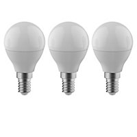 3 ampoule LED E14 Mini globe 250lm 3.2W=25W blanc chaud Diall