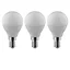 3 ampoule LED E14 Mini globe 250lm 3.2W=25W blanc chaud Diall