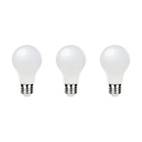 3 ampoule LED E27 GLS 1055lm 10.5W=75W blanc chaud Diall