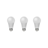 3 ampoule LED E27 GLS 1521lm 14.5W=100W blanc chaud Diall