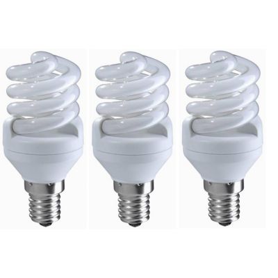 3 ampoules éco E14 minispirale 9W=38W Blanc chaud Castorama