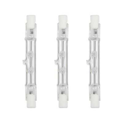 3 ampoules halogènes R7s blanc chaud 2270 lm, linéaires 78 mm transparentes et dimmables, 120 W Jacobsen