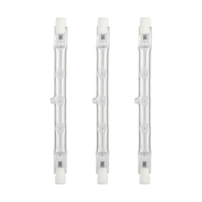 3 ampoules halogènes R7s blanc chaud 2270 lm, linéaires transparentes et dimmables, 120 W Jacobsen