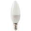 3 ampoules LED Diall blanches E14 3W=25W blanc chaud
