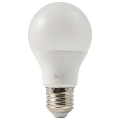 3 ampoules LED Diall GLS E27 9,7W=60W blanc chaud