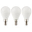 3 ampoules LED Diall mini globe E14 6,5W=40W + télécommande