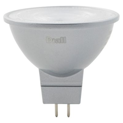 3 ampoules LED Diall réflecteur argent GU5.3 4,7W=35W blanc chaud