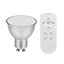 3 ampoules LED Diall réflecteur spot GU10 5W=50W RVB et blanc chaud + télécommande