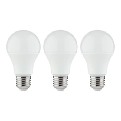 3 ampoules LED E27 A60 dépoli connectées RVB blanc variable 806 lm dimmable 7,3 W Jacobsen Myko