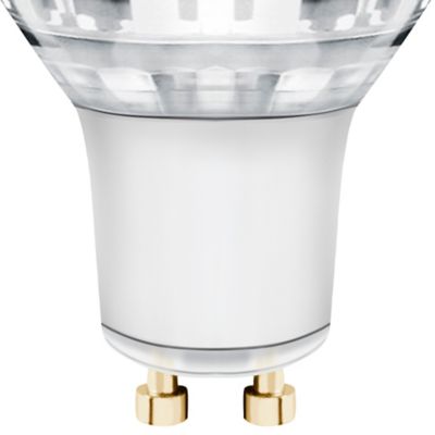 3 ampoules LED GU10 spot Diall 4,5W=50W blanc chaud avec variateur